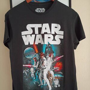 Star  Wars T shirt Black Size Medium